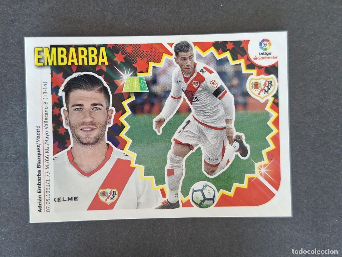 Cromos de f&uacute;tbol: L1 EMBARBA RAYO VALLECANO LIGA ESTE 2018 2019 18 19 NUNCA PEGADO SIN PEGAR