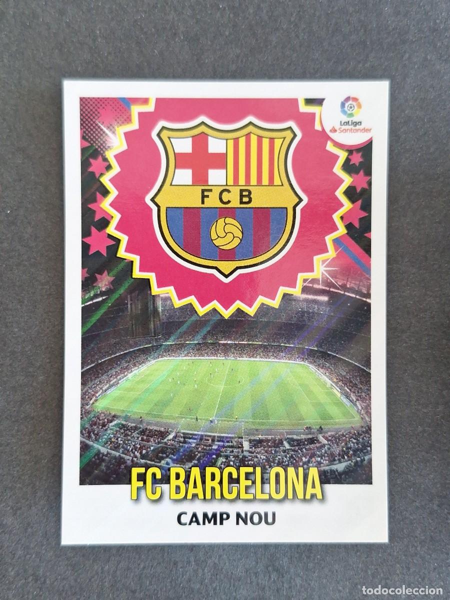Cromos de f&uacute;tbol: L1 ESCUDO F. C. BARCELONA LIGA ESTE 2018 2019 18 19 NUNCA PEGADO SIN PEGAR
