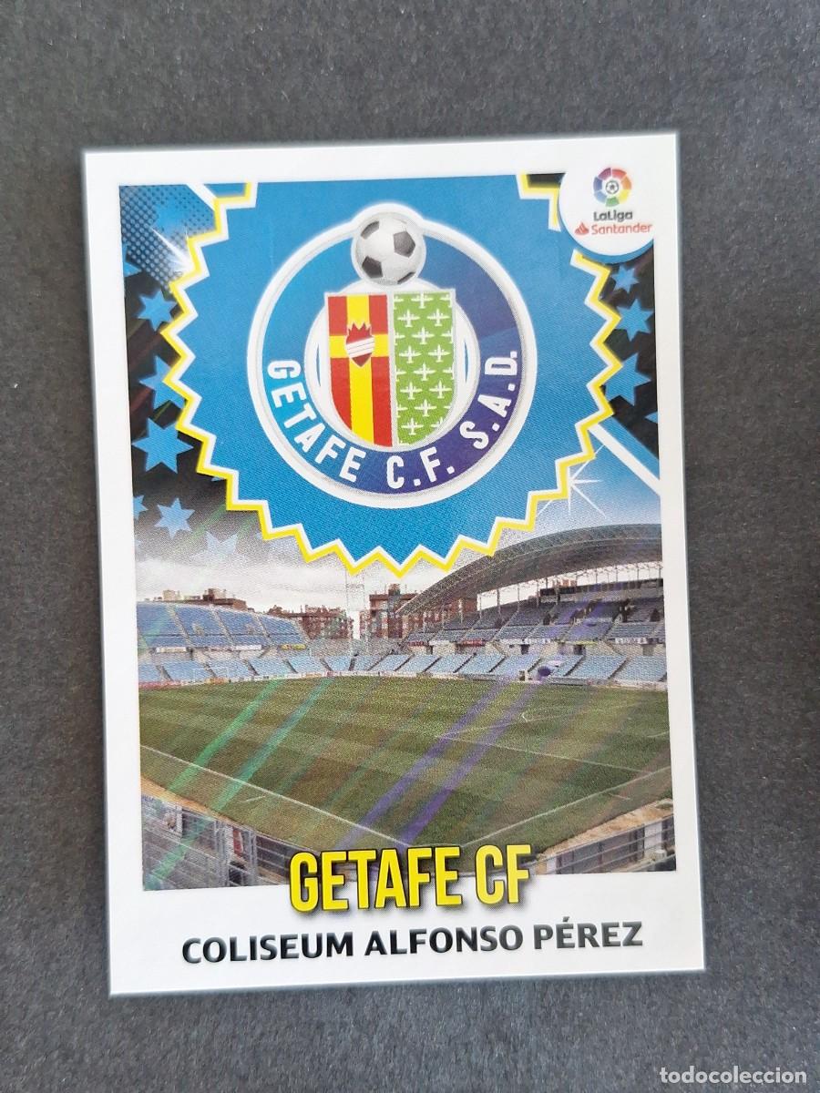 Cromos de f&uacute;tbol: L1 ESCUDO GETAFE C. F. LIGA ESTE 2018 2019 18 19 NUNCA PEGADO SIN PEGAR