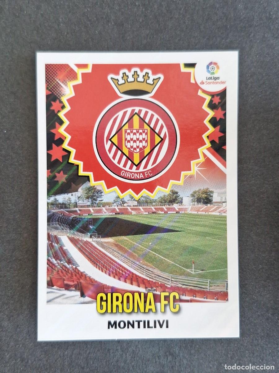 Cromos de f&uacute;tbol: L1 ESCUDO GIRONA F. C. LIGA ESTE 2018 2019 18 19 NUNCA PEGADO SIN PEGAR