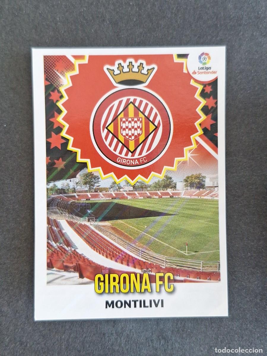 Cromos de f&uacute;tbol: L1 ESCUDO GIRONA F. C. LIGA ESTE 2018 2019 18 19 NUNCA PEGADO SIN PEGAR