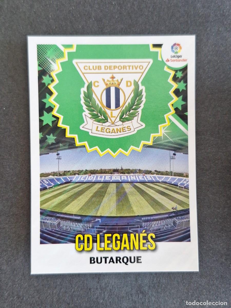 Cromos de f&uacute;tbol: L1 ESCUDO C. D. LEGANES LIGA ESTE 2018 2019 18 19 NUNCA PEGADO SIN PEGAR