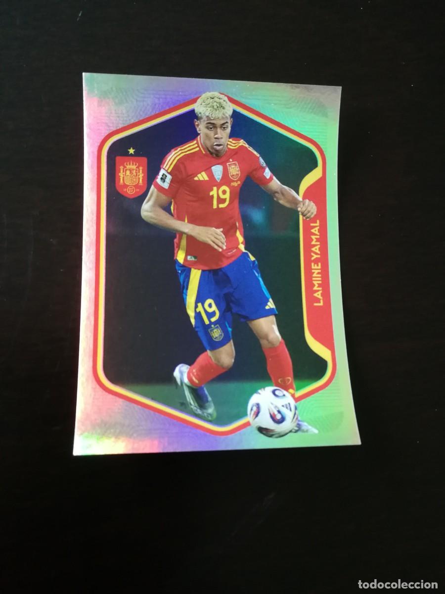 Cromos de f&uacute;tbol: Lamine Yamal. cromo brillante Espa&ntilde;a 2026 Carrefour Panini, cromo nuevo, Selecci&oacute;n Espa&ntilde;ola