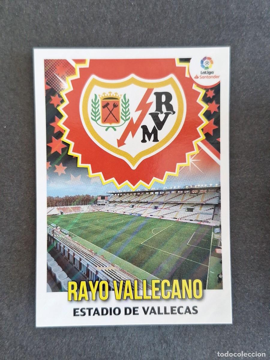 Cromos de f&uacute;tbol: L1 ESCUDO RAYO VALLECANO LIGA ESTE 2018 2019 18 19 NUNCA PEGADO SIN PEGAR