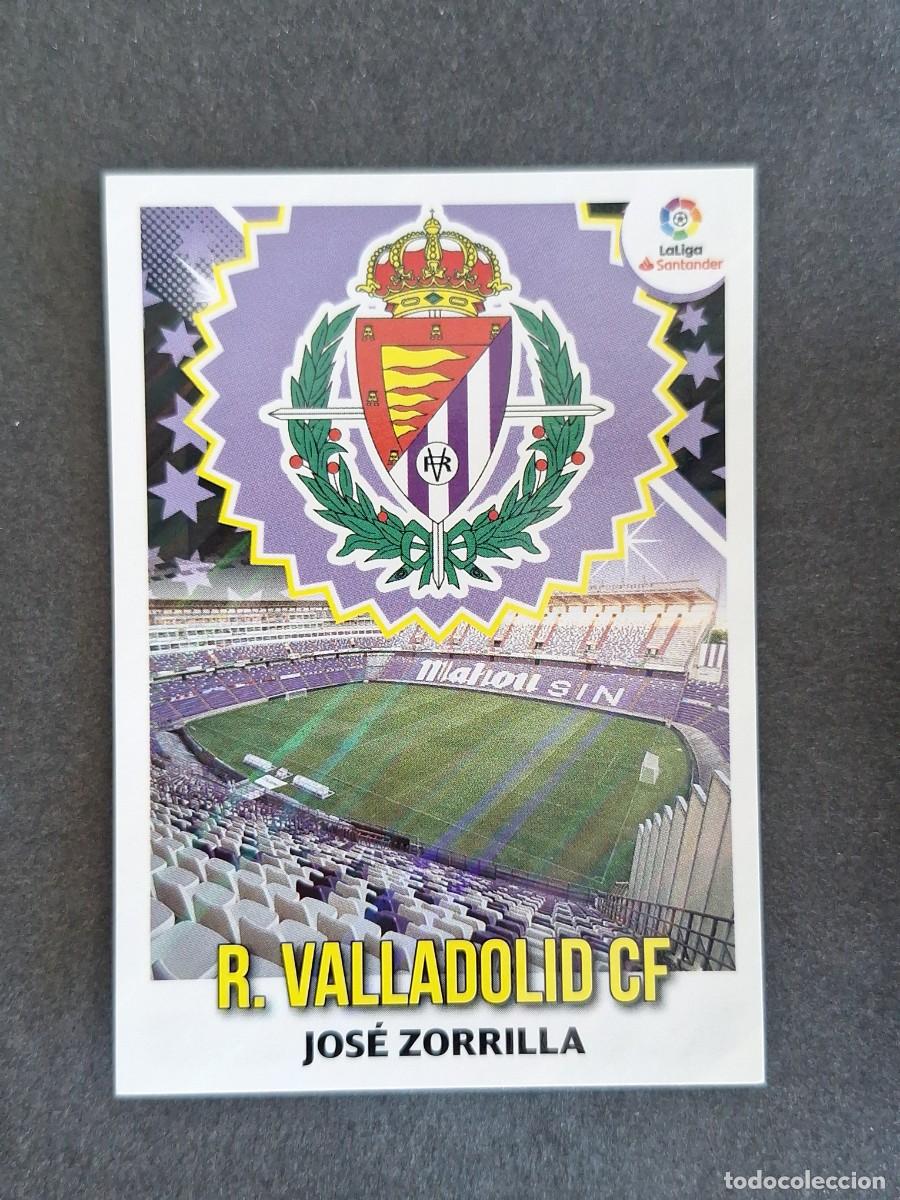 Cromos de f&uacute;tbol: L1 ESCUDO REAL VALLADOLID LIGA ESTE 2018 2019 18 19 NUNCA PEGADO SIN PEGAR
