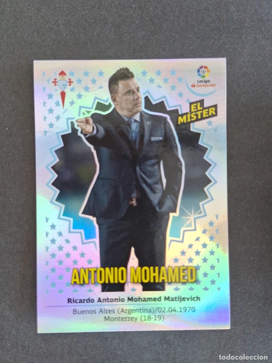 Fu&szlig;ball-Sticker: L1 ENTRENADOR ANTONIO MOHAMED CELTA DE VIGO LIGA ESTE 2018 2019 18 19 NUNCA PEGADO SIN PEGAR