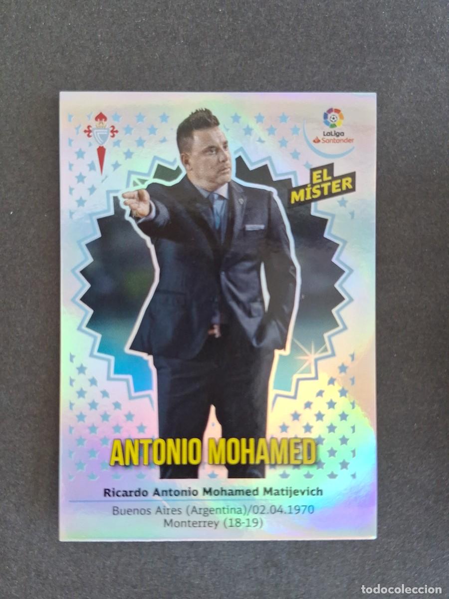 Fu&szlig;ball-Sticker: L1 ENTRENADOR ANTONIO MOHAMED CELTA DE VIGO LIGA ESTE 2018 2019 18 19 NUNCA PEGADO SIN PEGAR