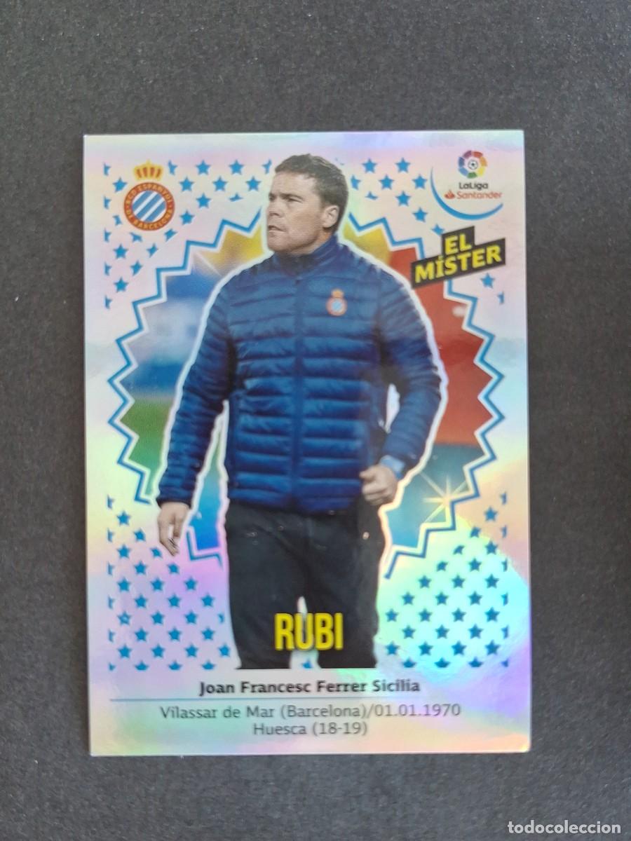 Cromos de f&uacute;tbol: L1 ENTRENADOR RUBI R. C. D. ESPA&Ntilde;OL LIGA ESTE 2018 2019 18 19 NUNCA PEGADO SIN PEGAR