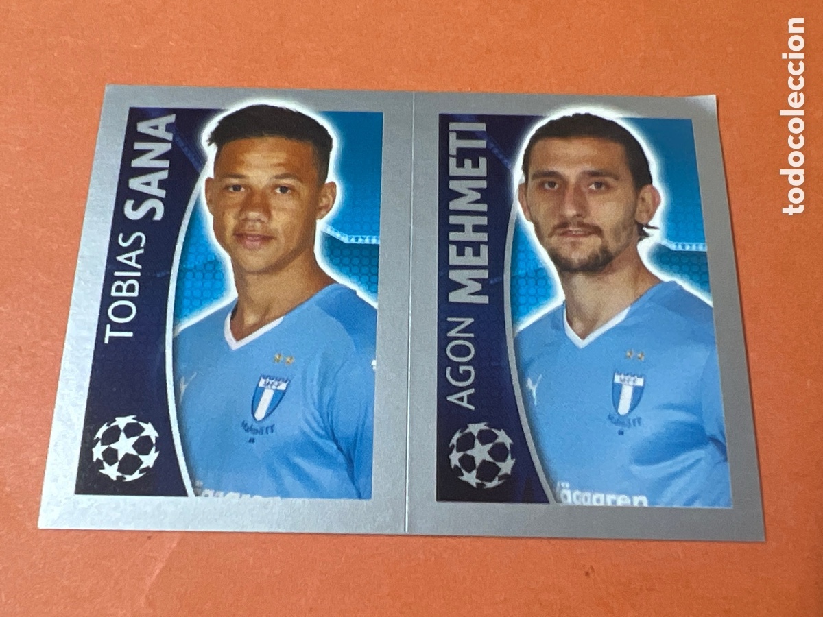 Cromos de f&uacute;tbol: 76 A B TOBIAS SANA AGON MEHMETI MALM&Ouml; FF CROMOS STICKERS UEFA CHAMPIONS LEAGUE TOPPS 15 16 2015 2016