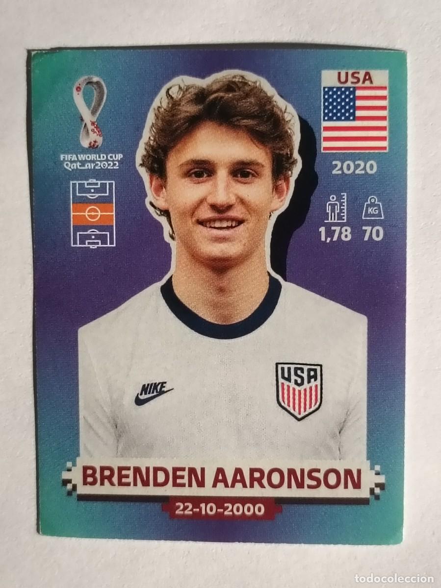 Cromos de f&uacute;tbol: #USA 11 BRENDEN AARONSON (ESTADOS UNIDOS) MUNDIAL QATAR 2022 PANINI
