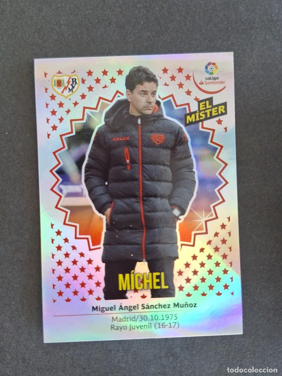 Cromos de f&uacute;tbol: L1 ENTRENADOR MICHEL RAYO VALLECANO LIGA ESTE 2018 2019 18 19 NUNCA PEGADO SIN PEGAR