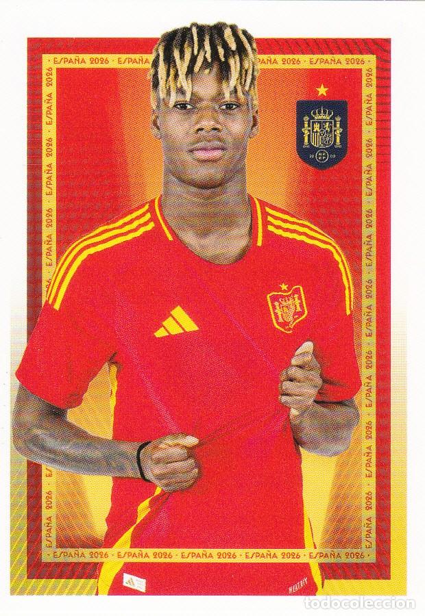 Cromos de f&uacute;tbol: SELECCI&Oacute;N DE ESPA&Ntilde;A 2026 CARREFOUR N&ordm; 59 NICO WILLIAMS (M-18)