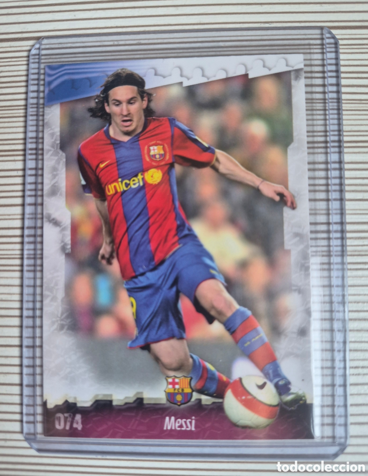 Cromos de f&uacute;tbol: MESSI 74 BARCELONA MUNDICROMO 2009
