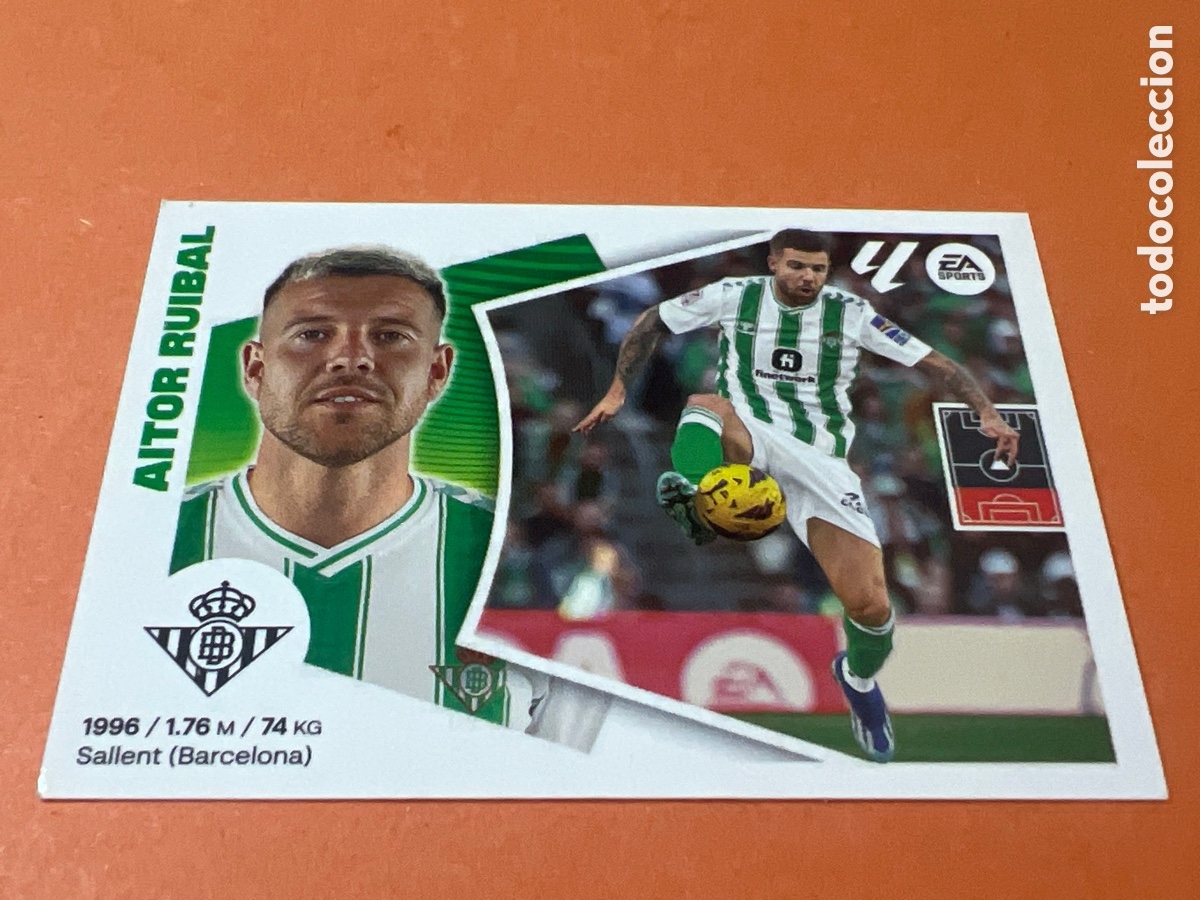 Cromos de f&uacute;tbol: A763. 9 Aitor Ruibal, Real Betis, Panini Ediciones Liga Este 2024 2025 24 25