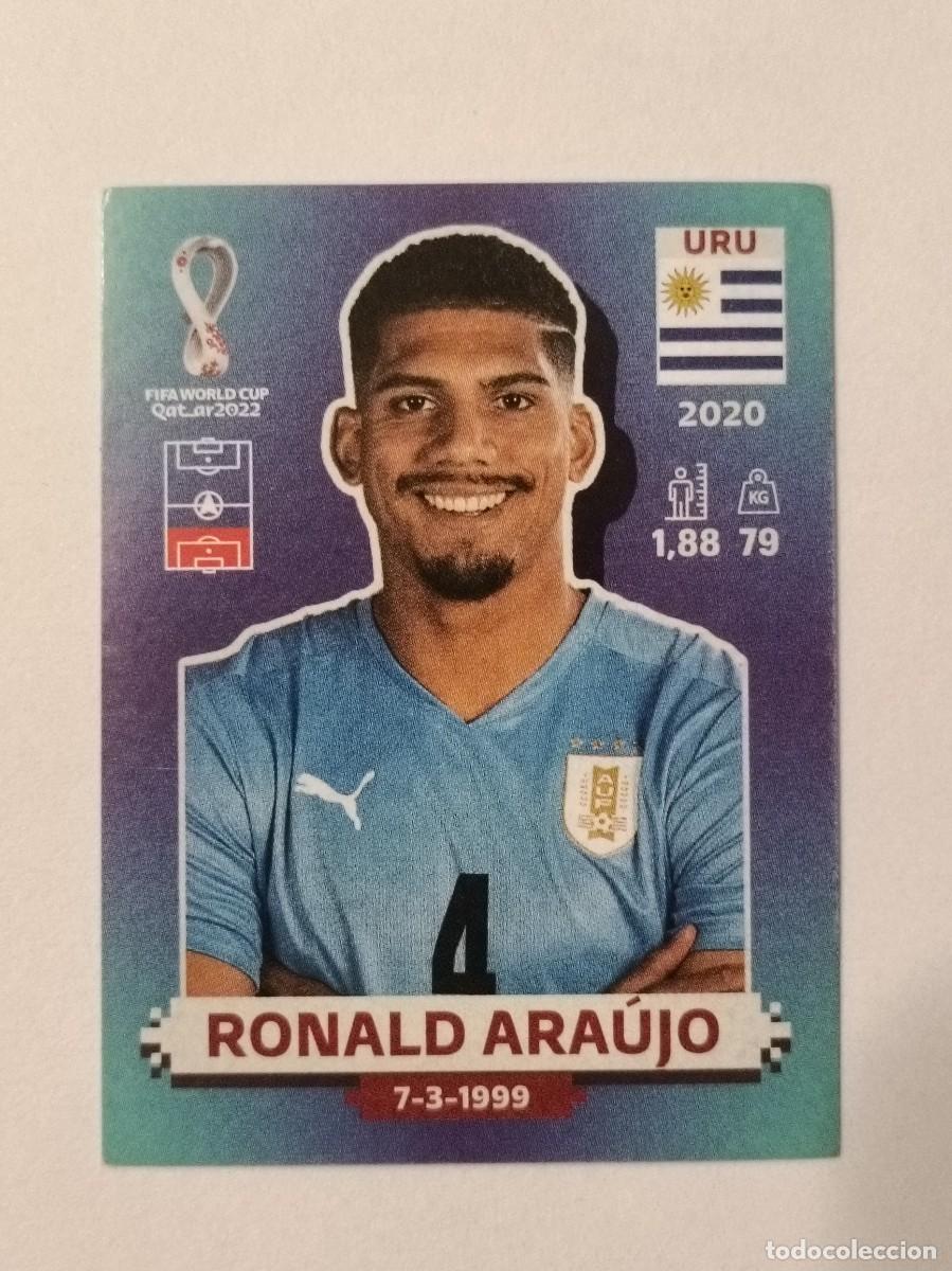 Cromos de f&uacute;tbol: #URU 5 RONALD ARAUJO (URUGUAY) MUNDIAL QATAR 2022 PANINI