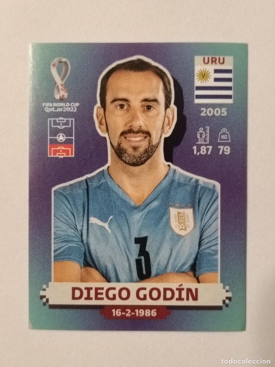 Cromos de f&uacute;tbol: #URU 8 DIEGO GODIN (URUGUAY) MUNDIAL QATAR 2022 PANINI