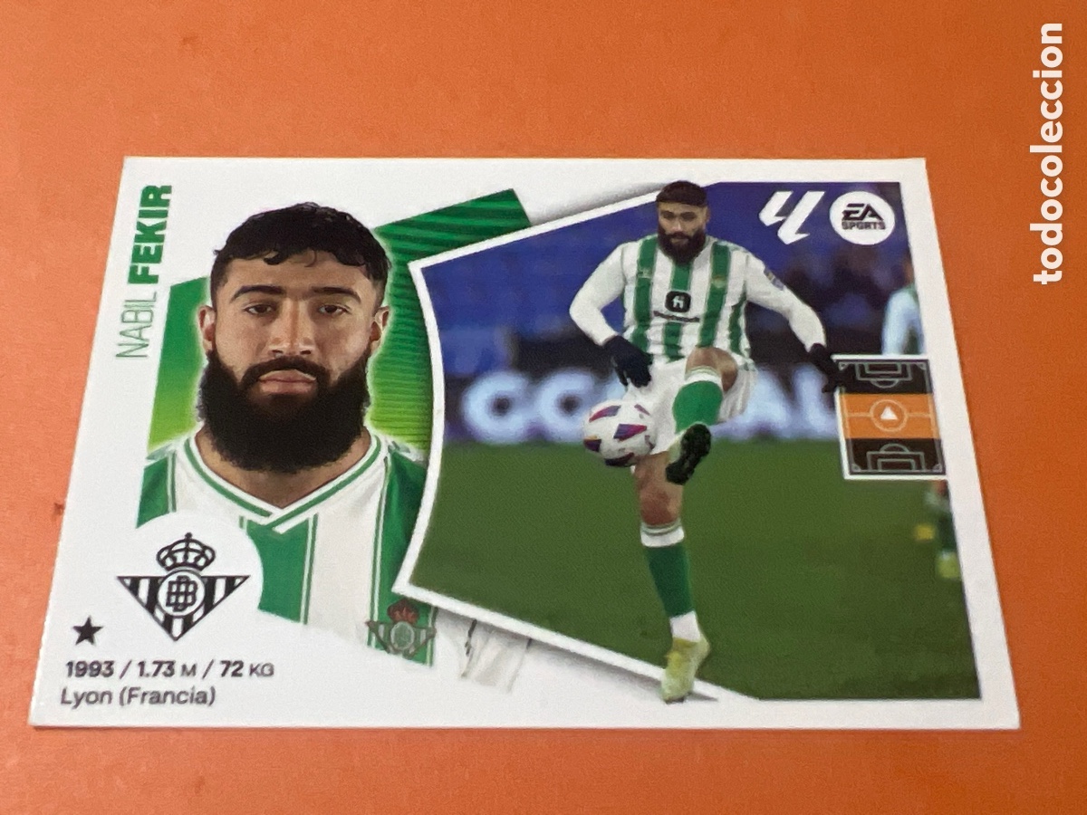 Cromos de f&uacute;tbol: A820. 14A Fekir, Real Betis, Panini Ediciones Liga Este 2024 2025 24 25, 14 A