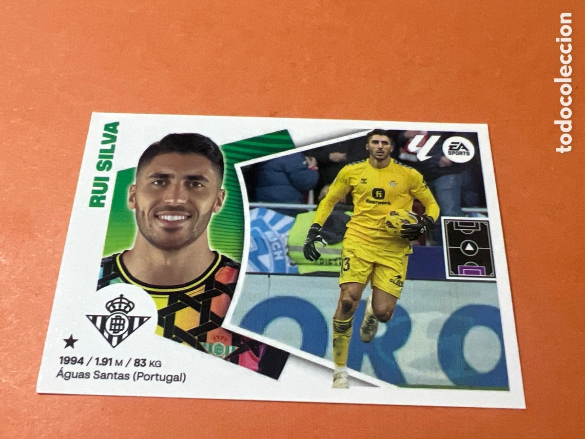 Cromos de f&uacute;tbol: A850. 3 RUI SILVA BETIS LIGA ESTE 2024 2025 24 25