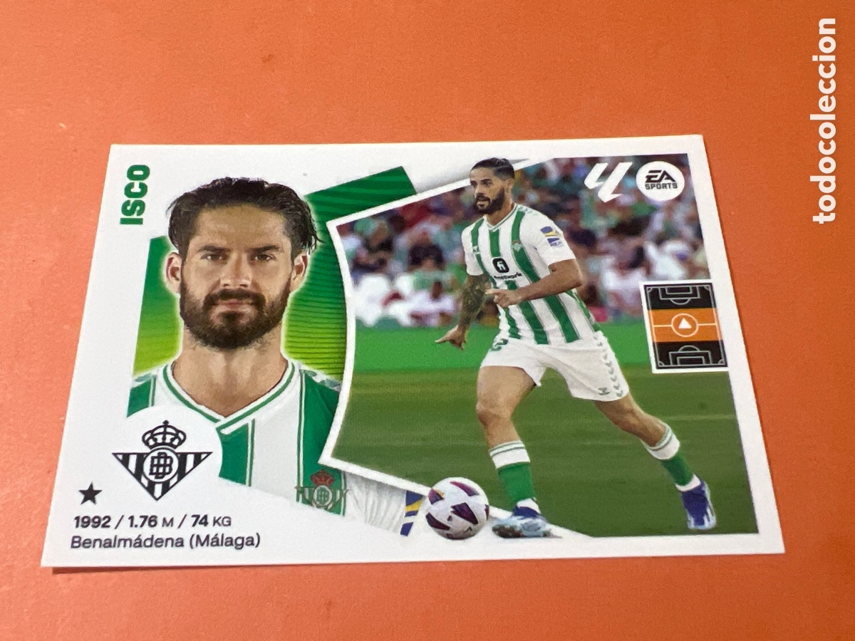 Cromos de f&uacute;tbol: A1000. ISCO REAL BETIS CROMO N&deg; 13 LIGA ESTE 2024-2025 24-25 PANINI