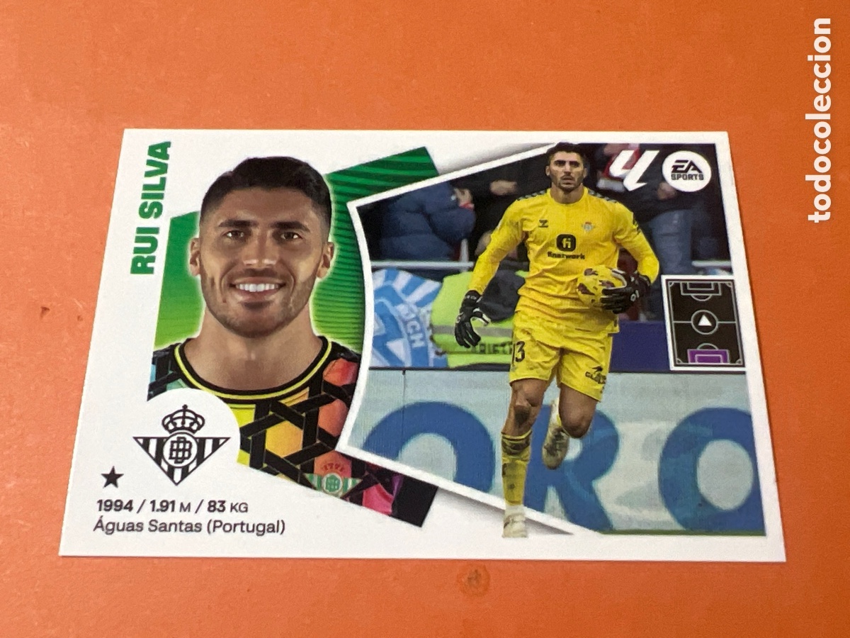 Cromos de f&uacute;tbol: A612. 3 RUI SILVA BETIS LIGA ESTE 2024 2025 24 25