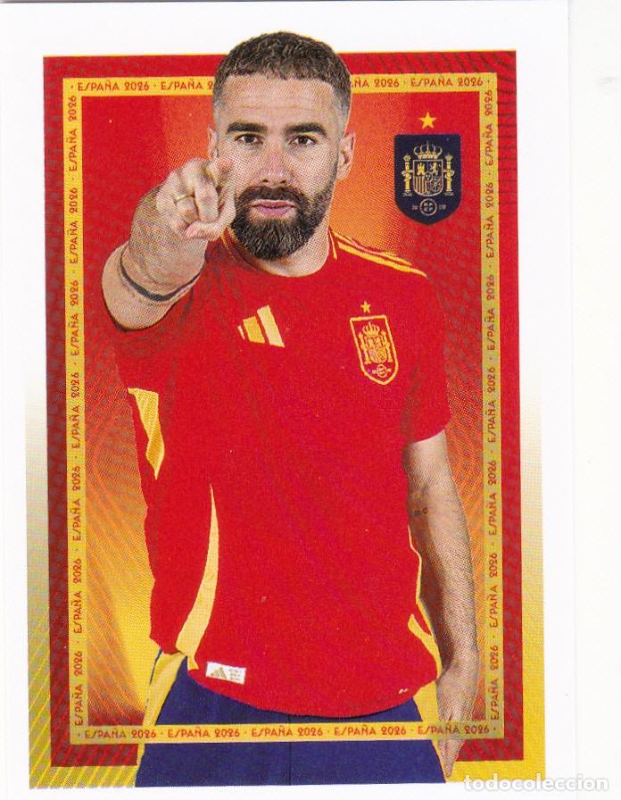Cromos de f&uacute;tbol: SELECCI&Oacute;N DE ESPA&Ntilde;A 2026 CARREFOUR N&ordm; 15 CARVAJAL (M-18)