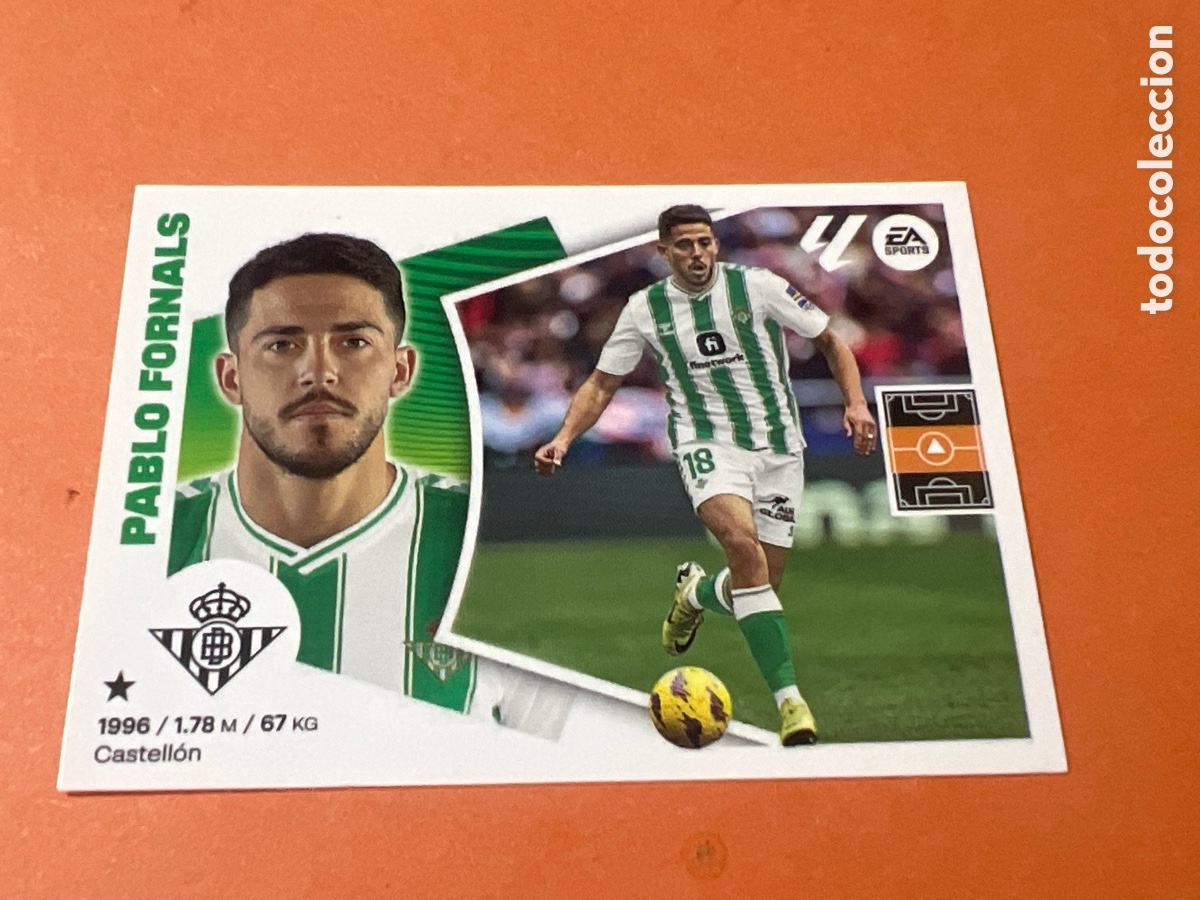 Cromos de f&uacute;tbol: A615. 12 Pablo Fornals, Real Betis, Panini Ediciones Liga Este 2024 2025 24 25