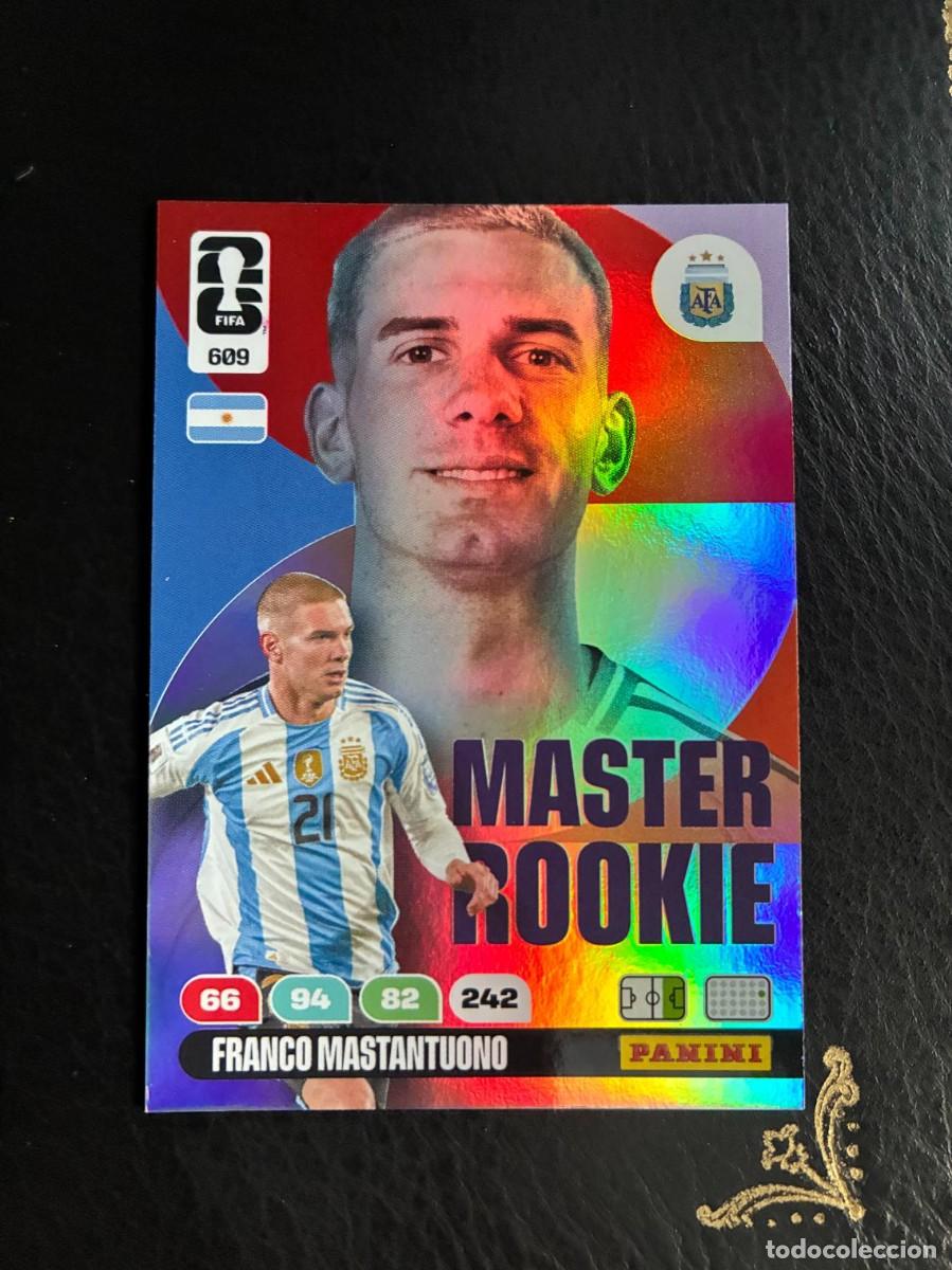 Cromos de f&uacute;tbol: 609 MASTANTUONO MASTER ROOKIE FIFA WORLD CUP ADRENALYN MUNDIAL 2026 26 PANINI