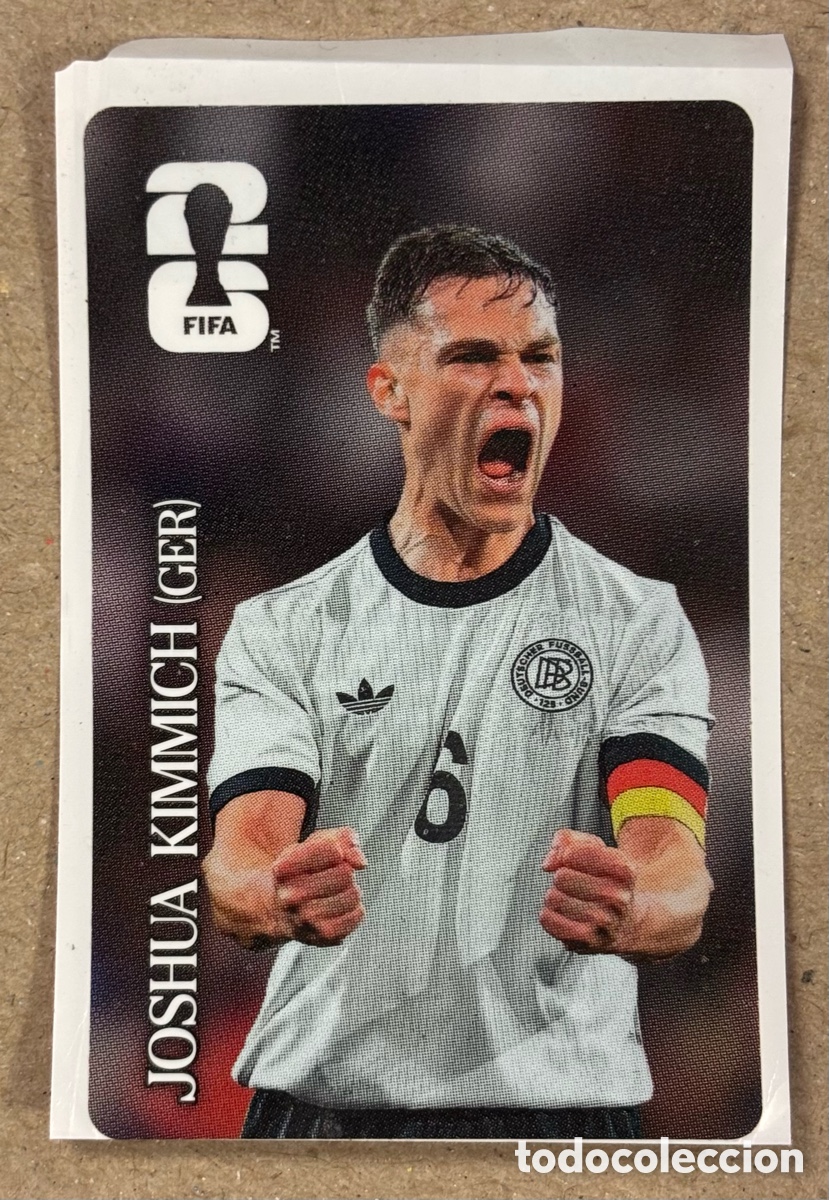 Cromos de f&uacute;tbol: JOSHUA KIMMICH (ALEMANIA). CROMO PROMOCI&Oacute;N COCA-COLA MUNDIAL FIFA 2026. COLECCI&Oacute;N ITALIANA.