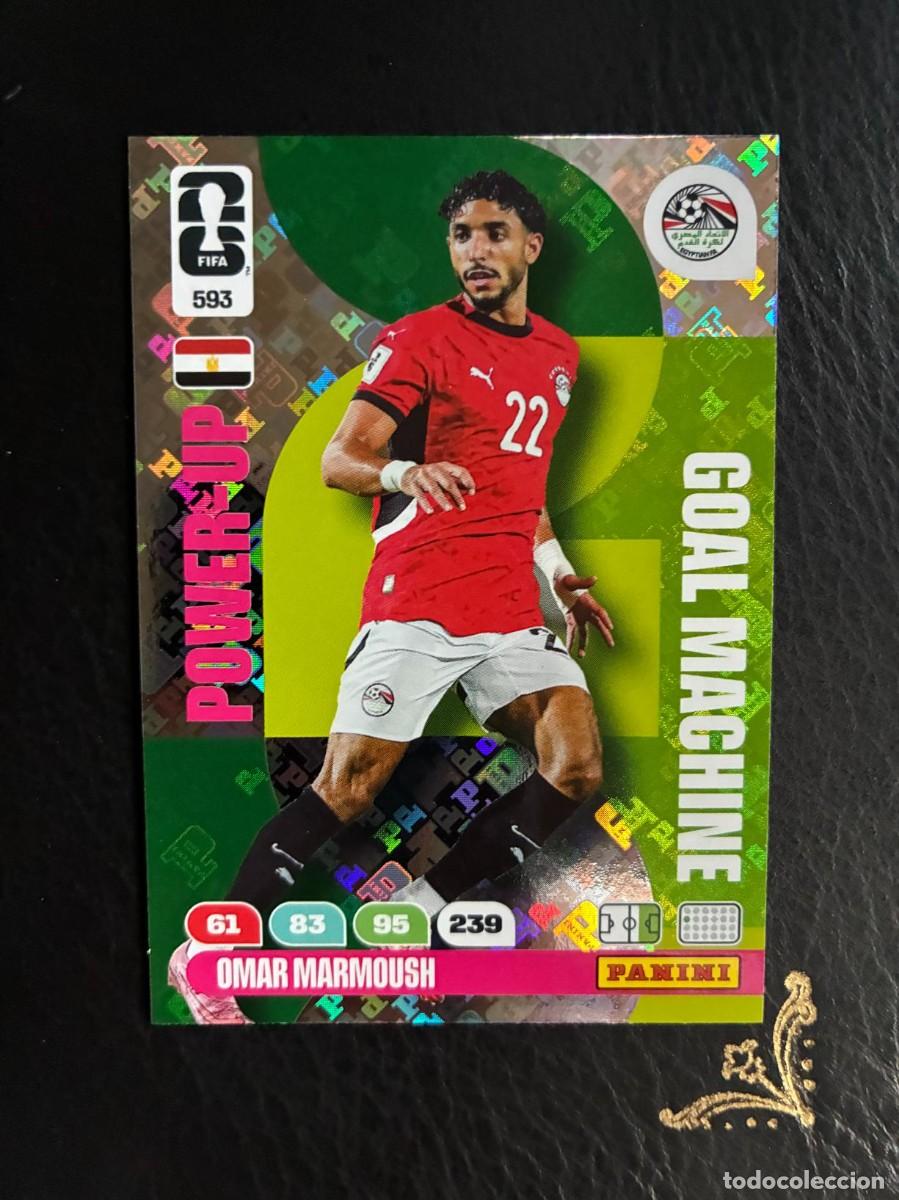 Cromos de f&uacute;tbol: 593 OMAR MARMOUSH GOAL MACHINE FIFA WORLD CUP ADRENALYN MUNDIAL 2026 26 PANINI