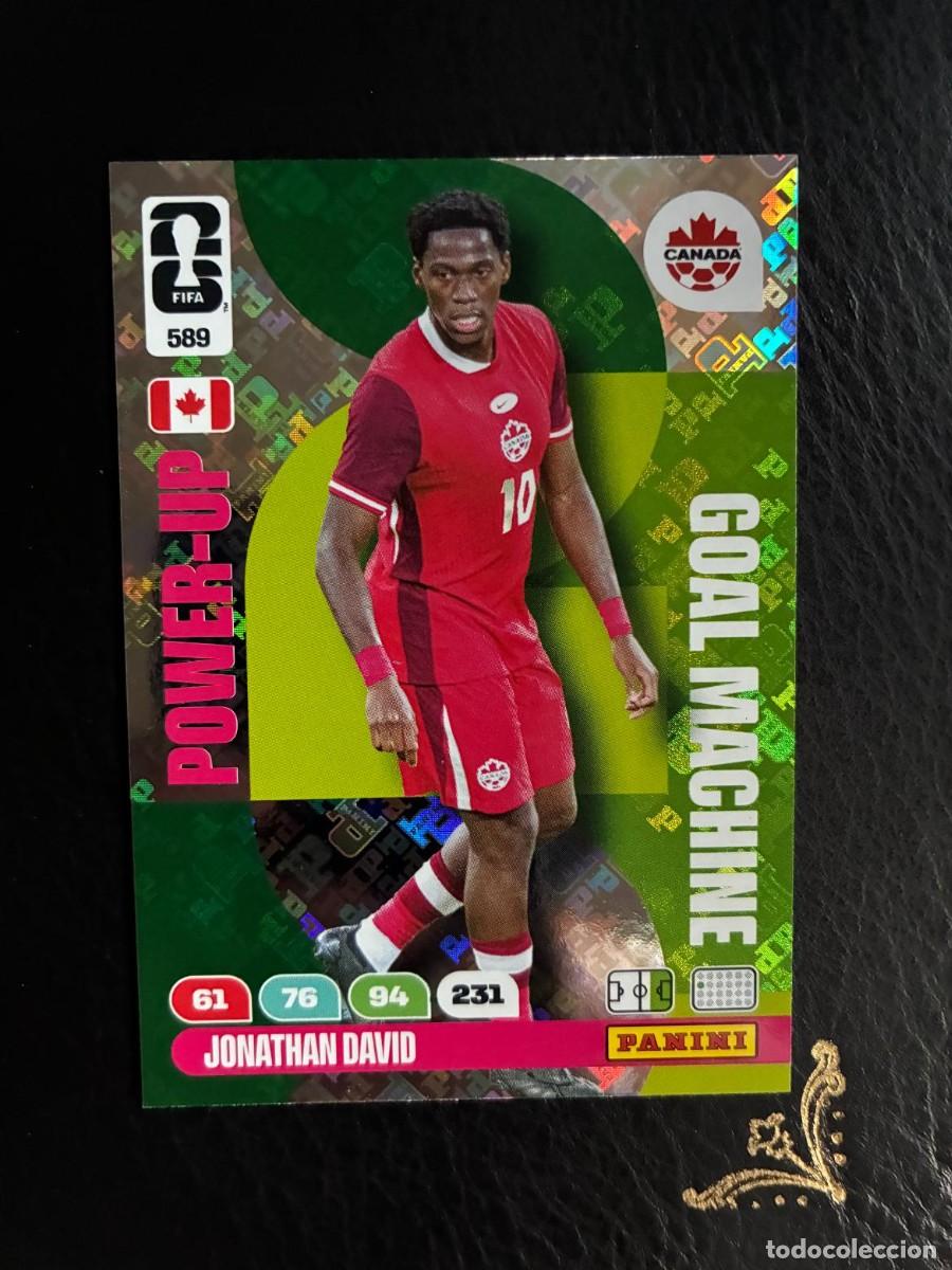 Cromos de f&uacute;tbol: 589 JONATHAN DAVID GOAL MACHINE FIFA WORLD CUP ADRENALYN MUNDIAL 2026 26 PANINI