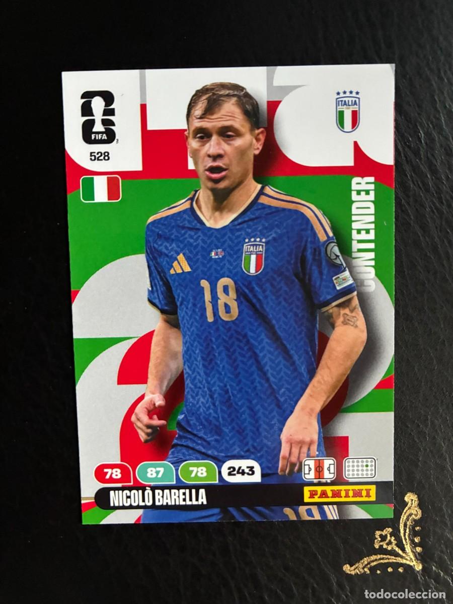 Cartes &agrave; collectionner de Football: 528 NICOLO BARELLA CONTENDER FIFA WORLD CUP ADRENALYN MUNDIAL 2026 26 PANINI