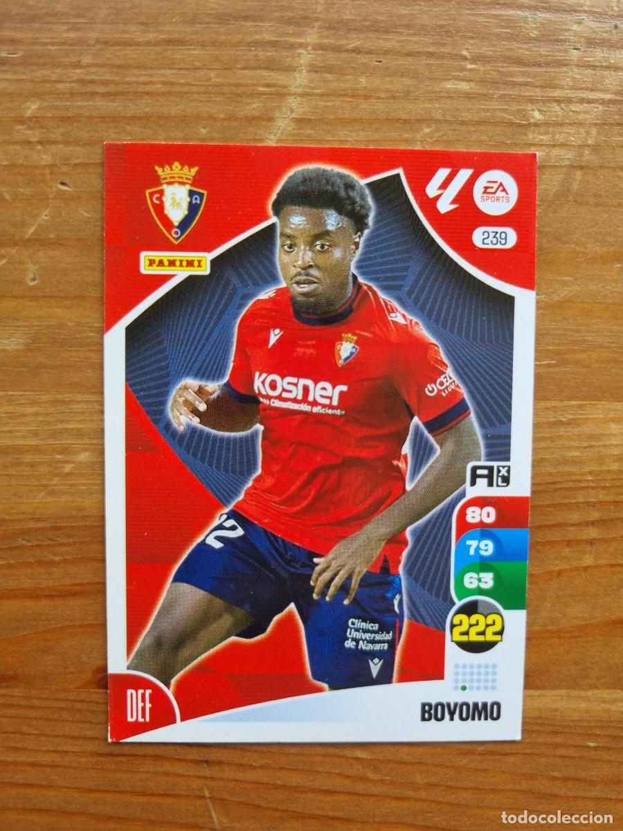 Cromos de f&uacute;tbol: 239 BOYOMO (CA Osasuna). Liga 2024 2025 24 25 Adrenalyn XL (Panini)