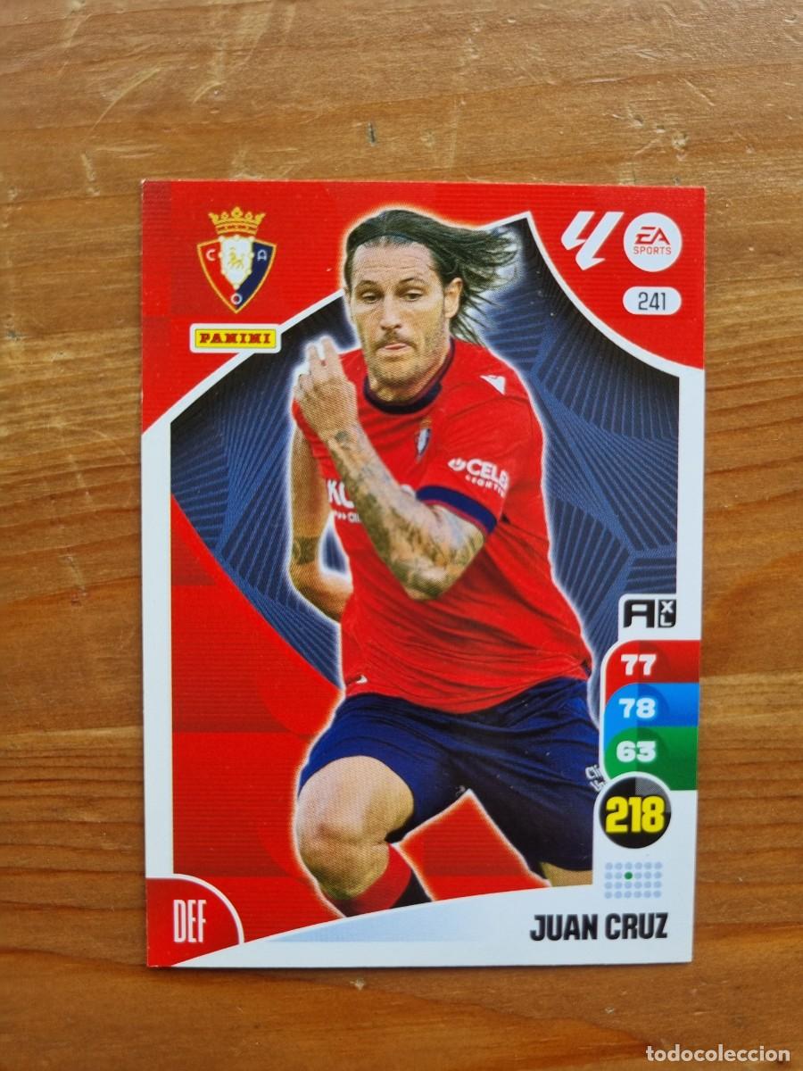 Cromos de f&uacute;tbol: 241 JUAN CRUZ (CA Osasuna). Liga 2024 2025 24 25 Adrenalyn XL (Panini)