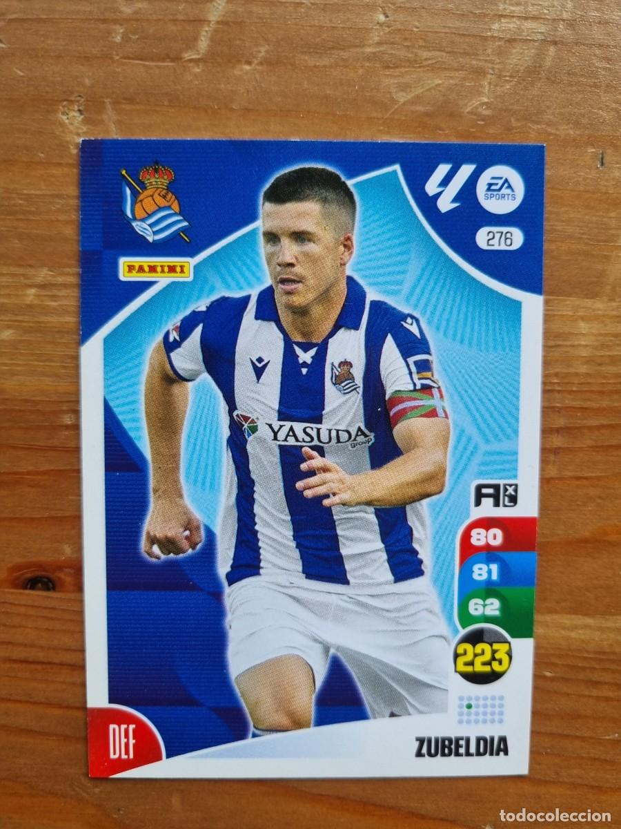 Cromos de f&uacute;tbol: 276 ZUBELDIA (Real Sociedad). Liga 2024 2025 24 25 Adrenalyn XL (Panini)