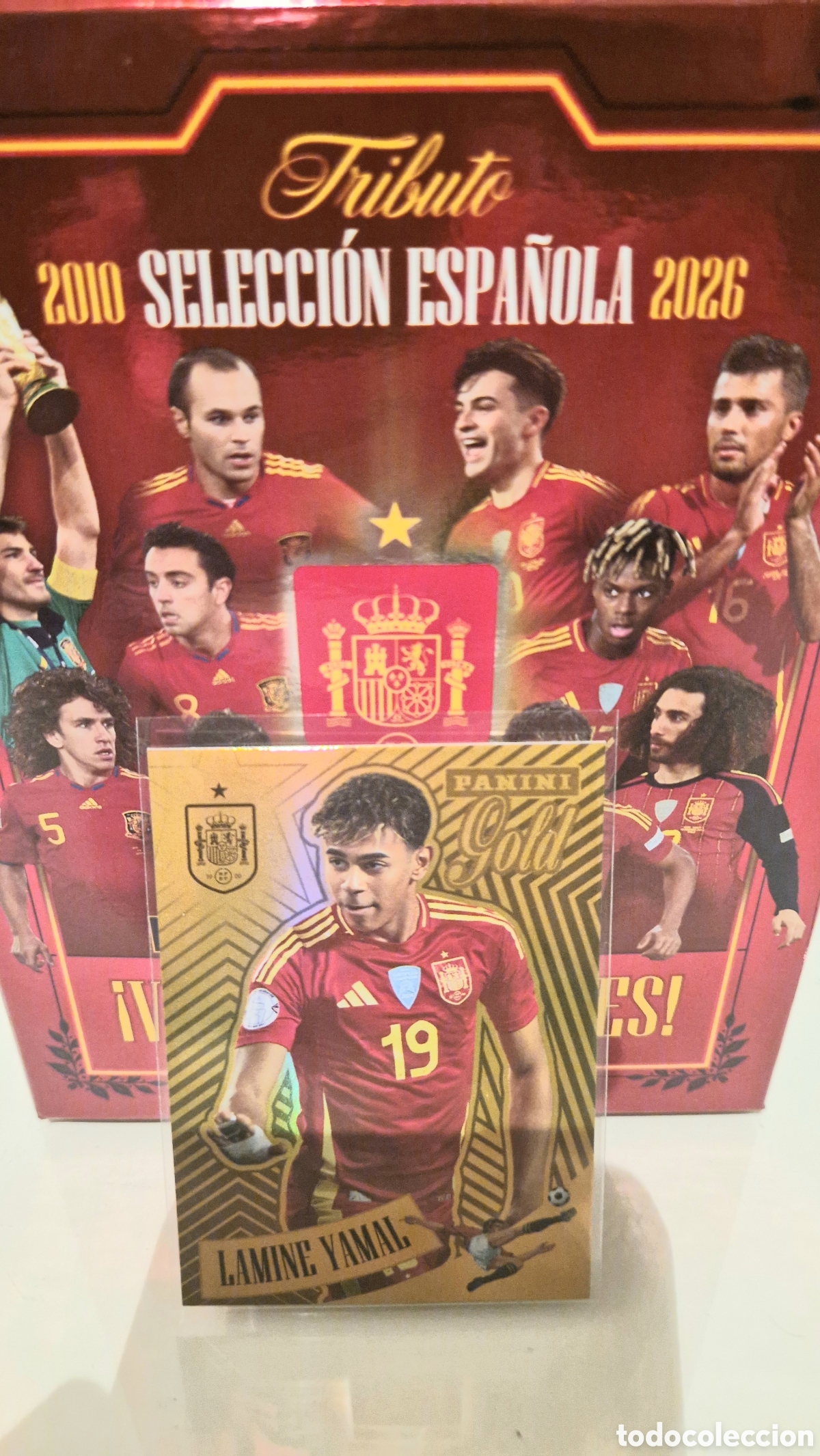 Cromos de f&uacute;tbol: 89 LAMINE YAMAL GOLD ORO - TRIBUTO SELECCION ESPA&Ntilde;OLA 2026 PANINI MUNDIAL