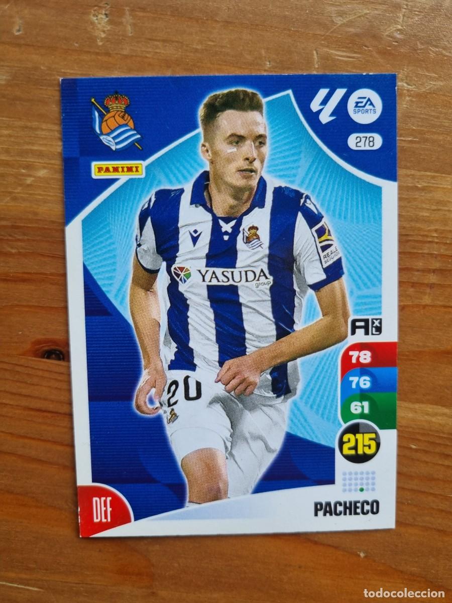 Cromos de f&uacute;tbol: 278 PACHECO (Real Sociedad). Liga 2024 2025 24 25 Adrenalyn XL (Panini)