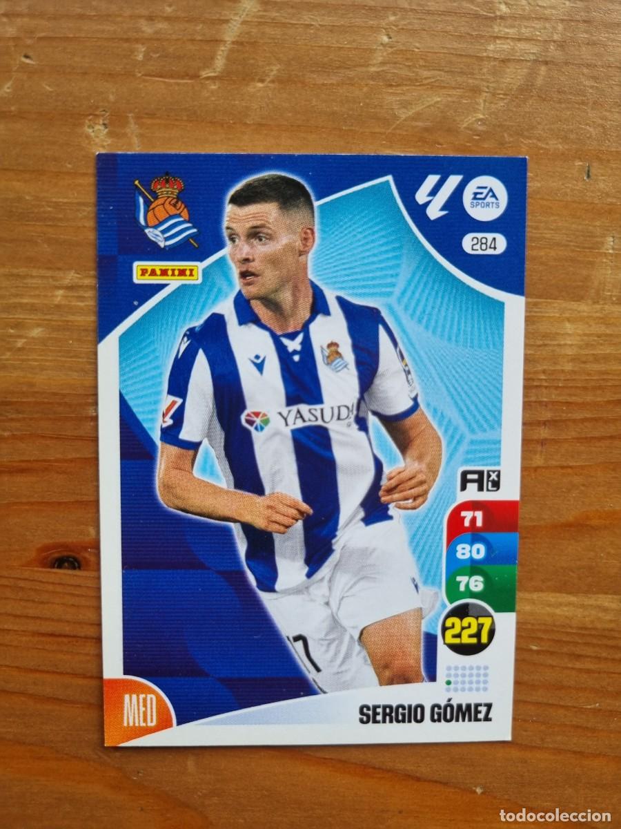 Cromos de f&uacute;tbol: 284 SERGIO G&Oacute;MEZ (Real Sociedad). Liga 2024 2025 24 25 Adrenalyn XL (Panini)