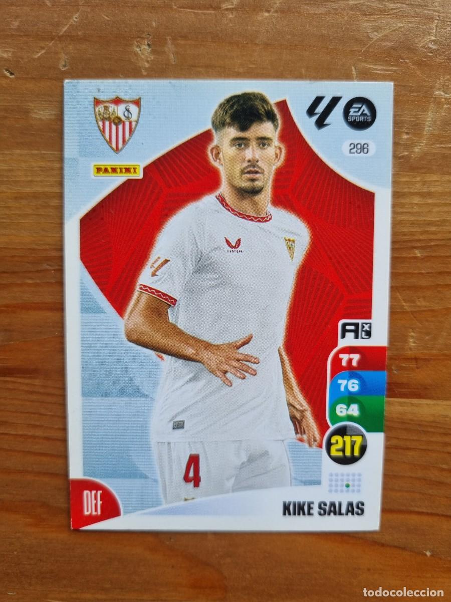 Cromos de f&uacute;tbol: 296 KIKE SALAS (Sevilla FC). Liga 2024 2025 24 25 Adrenalyn XL (Panini)