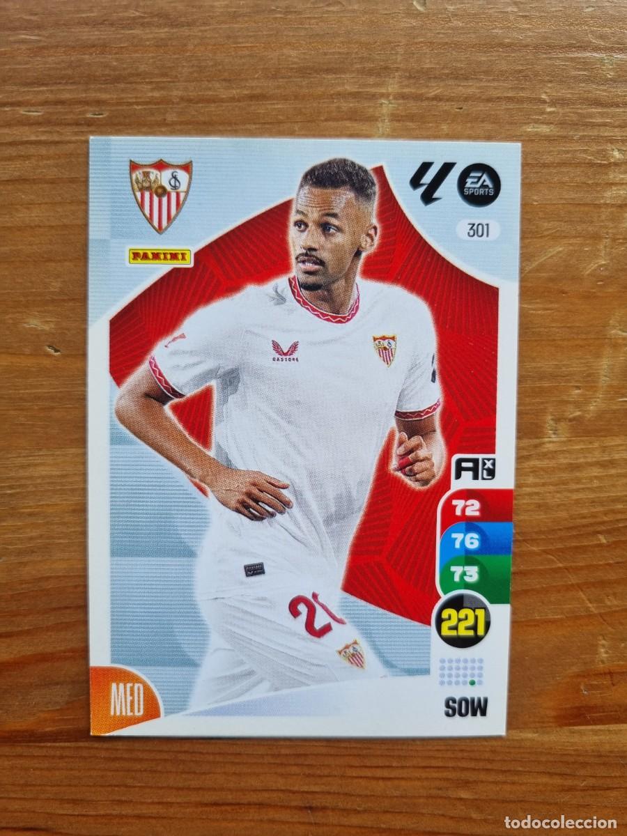 Cromos de f&uacute;tbol: 301 SOW (Sevilla FC). Liga 2024 2025 24 25 Adrenalyn XL (Panini)