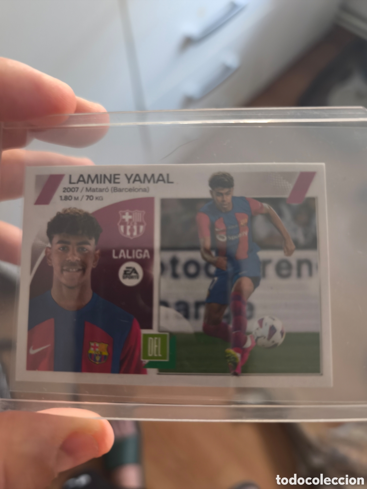 Cromos de f&uacute;tbol: Lamine yamal rookie bis liga est&eacute; 23/24