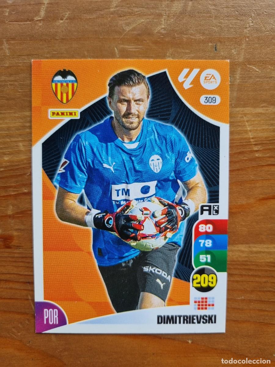 Cromos de f&uacute;tbol: 309 DIMITRIEVSKI (Valencia CF). Liga 2024 2025 24 25 Adrenalyn XL (Panini)