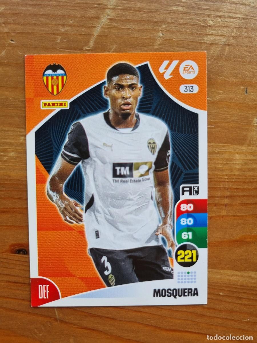 Cromos de f&uacute;tbol: 313 MOSQUERA (Valencia CF). Liga 2024 2025 24 25 Adrenalyn XL (Panini)