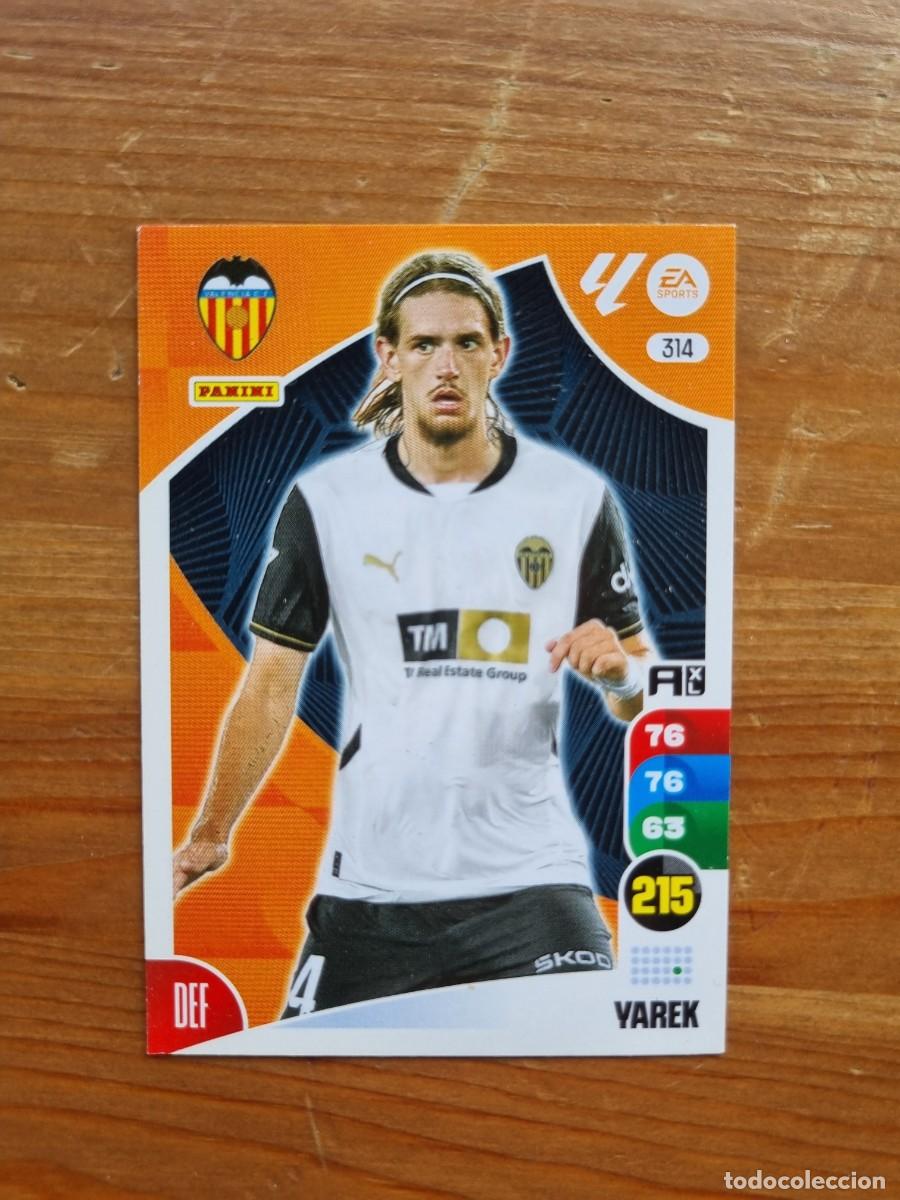 Cromos de f&uacute;tbol: 314 YAREK (Valencia CF). Liga 2024 2025 24 25 Adrenalyn XL (Panini)