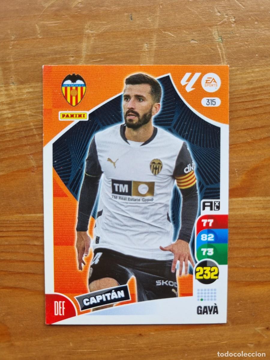 Cromos de f&uacute;tbol: 315 GAY&Aacute; (Valencia CF). Liga 2024 2025 24 25 Adrenalyn XL (Panini)