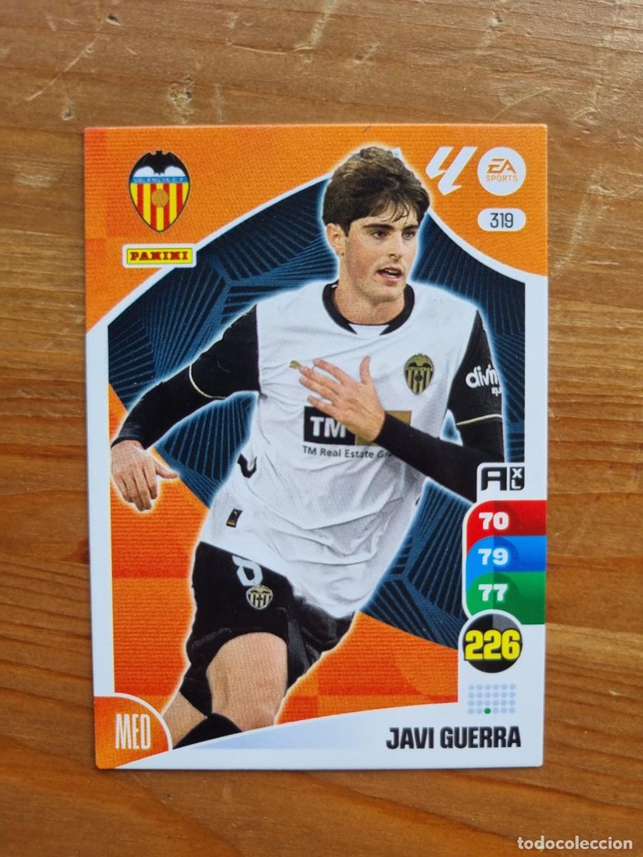 Cromos de f&uacute;tbol: 319 JAVI GUERRA (Valencia CF). Liga 2024 2025 24 25 Adrenalyn XL (Panini)