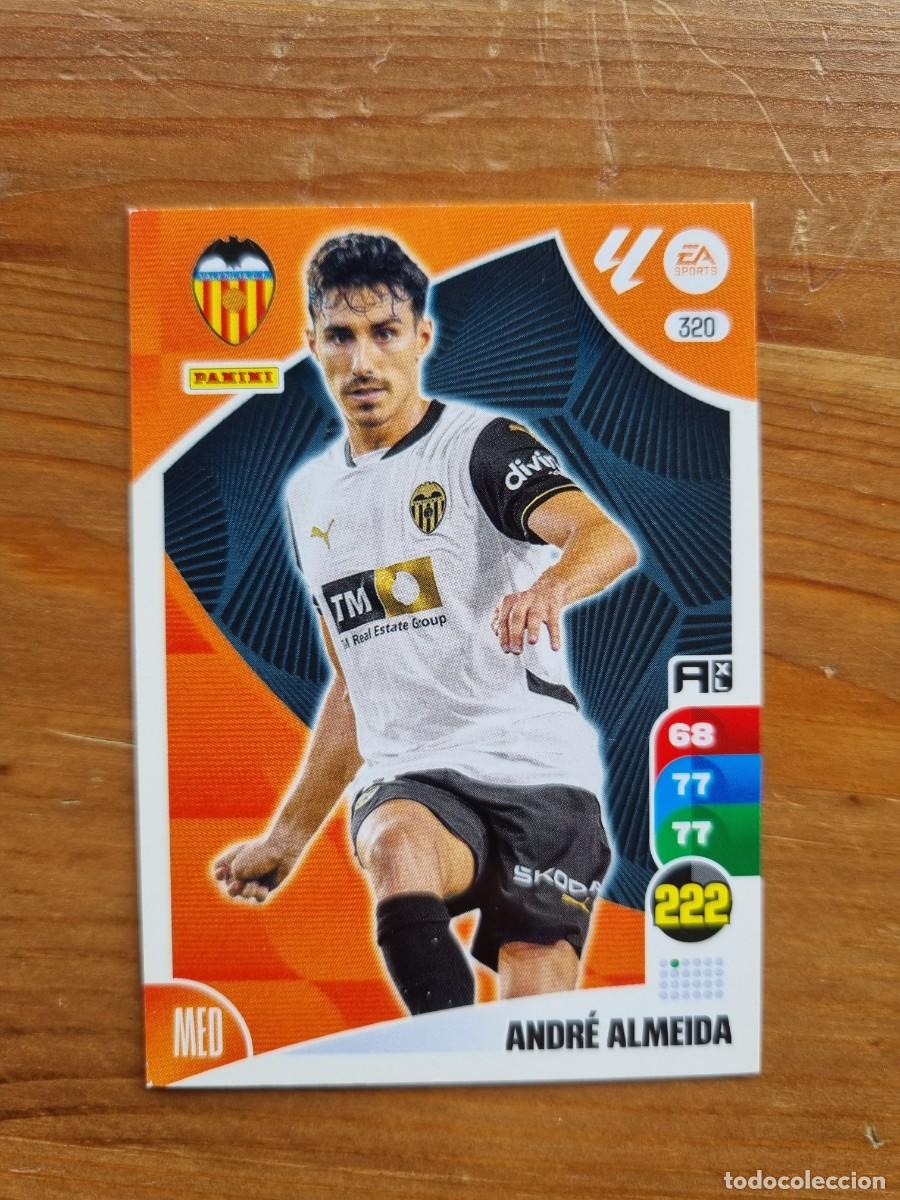 Cromos de f&uacute;tbol: 320 ANDR&Eacute; ALMEIDA (Valencia CF). Liga 2024 2025 24 25 Adrenalyn XL (Panini)