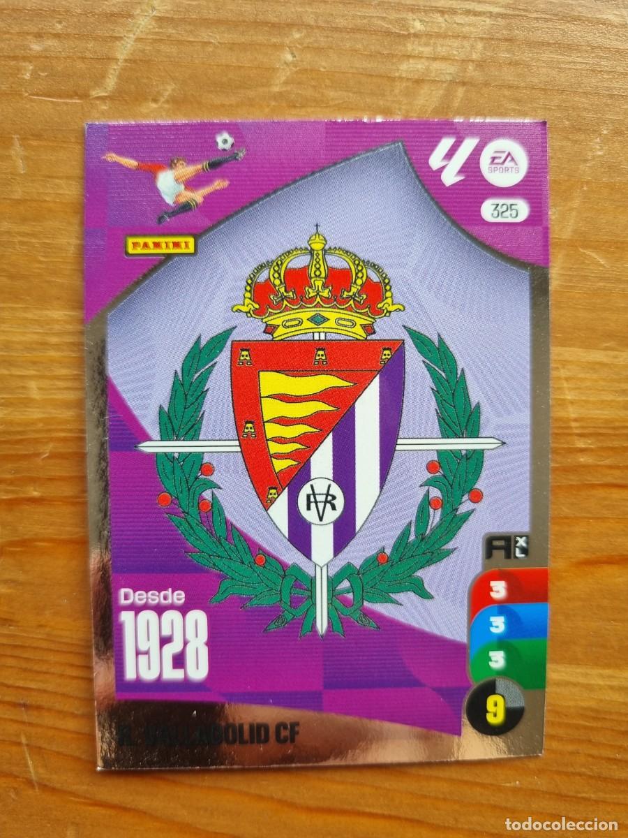 Cromos de f&uacute;tbol: 325 ESCUDO (Real Valladolid). Liga 2024 2025 24 25 Adrenalyn XL (Panini)