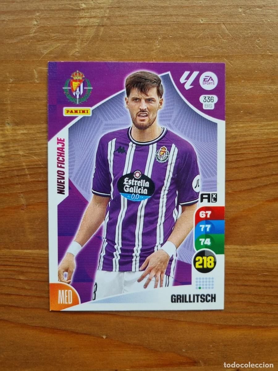 Cromos de f&uacute;tbol: 336 Bis GRILLITSCH (Real Valladolid) NUEVO FICHAJE. Liga 2024 2025 24 25 Adrenalyn XL (Panini)