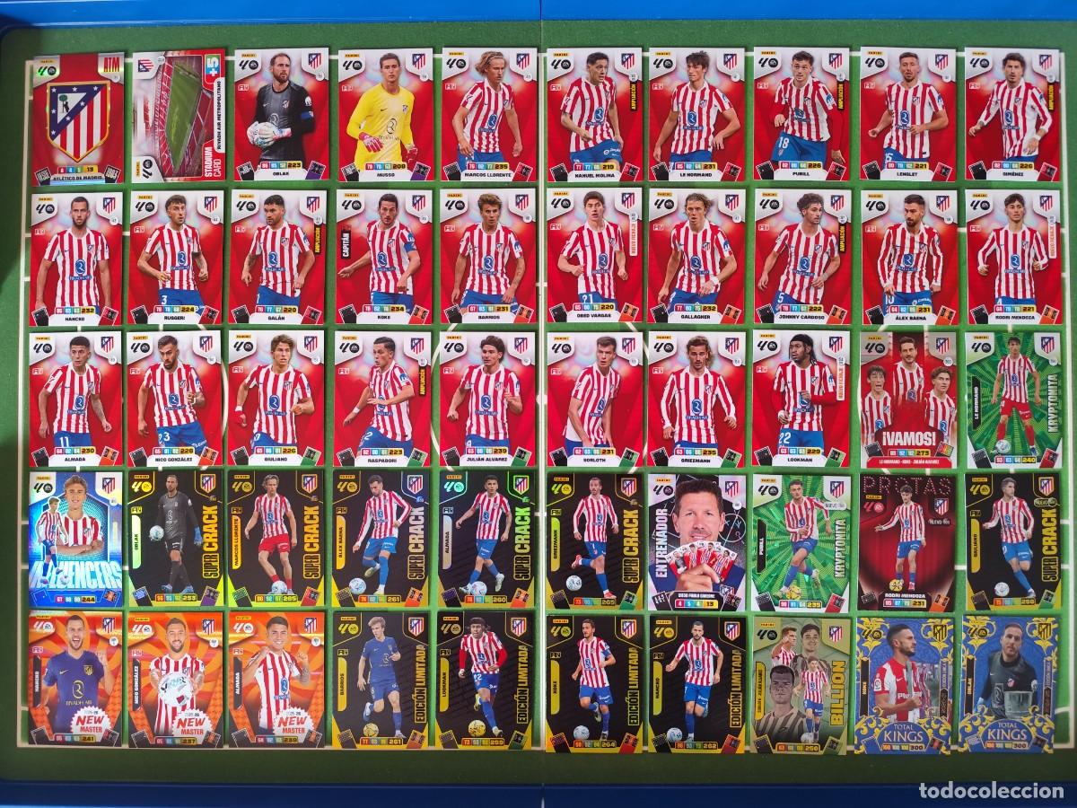 Cromos de f&uacute;tbol: Equipo Atl&eacute;tico Madrid (Vamos, Edici&oacute;n limitada, Super crack, Billion) Adrenalyn XL 2025/26 25/26