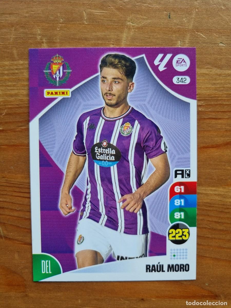 Cromos de f&uacute;tbol: 342 RA&Uacute;L MORO (Real Valladolid). Liga 2024 2025 24 25 Adrenalyn XL (Panini)